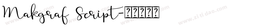 Makgraf Script字体转换